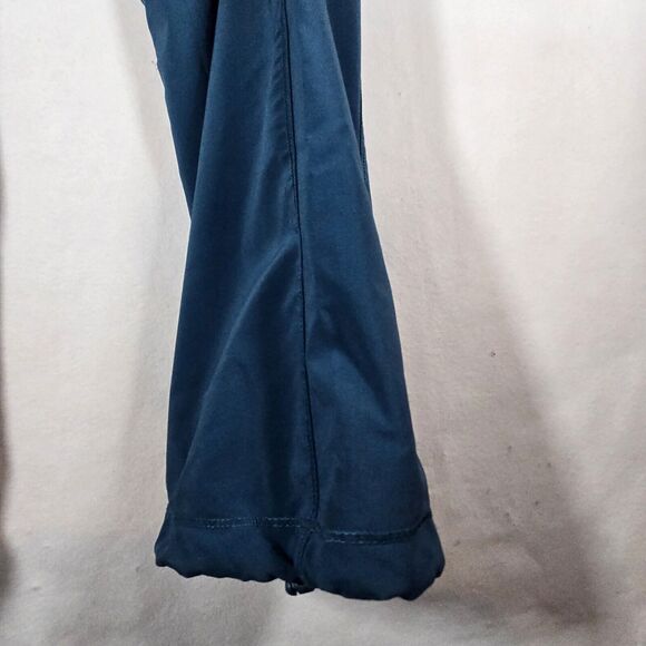 Womens Blue/green 2XL Scrub Pants Slim Flat Front Waisted Pants Slit Ankle - Picture 9 of 12